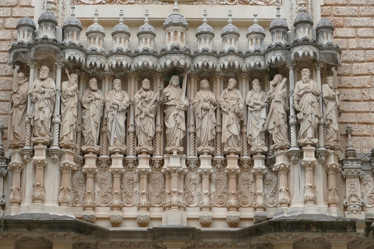 The-high-relief-on-the-facade-of-Santa-Maria-de-Montserrat