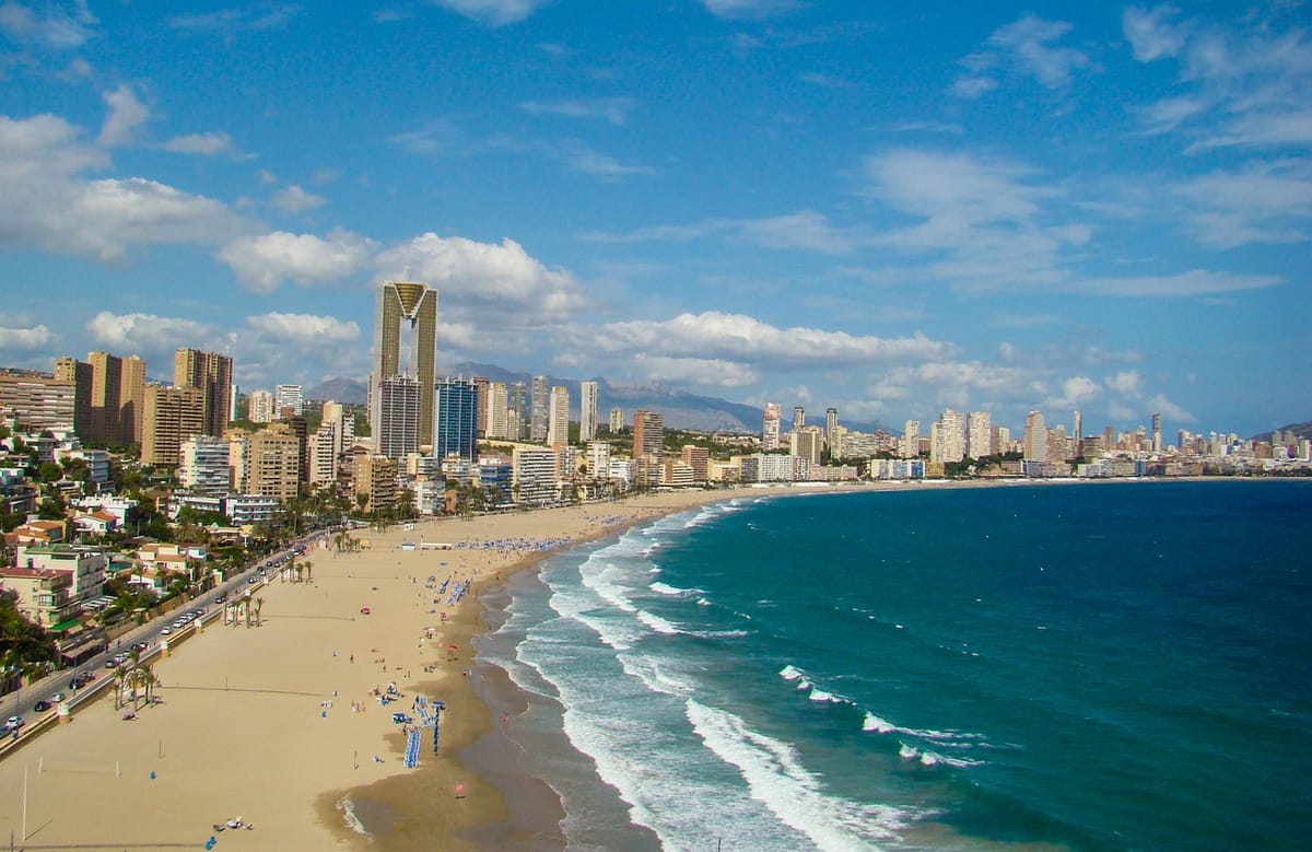 One of the main Benidorm beaches