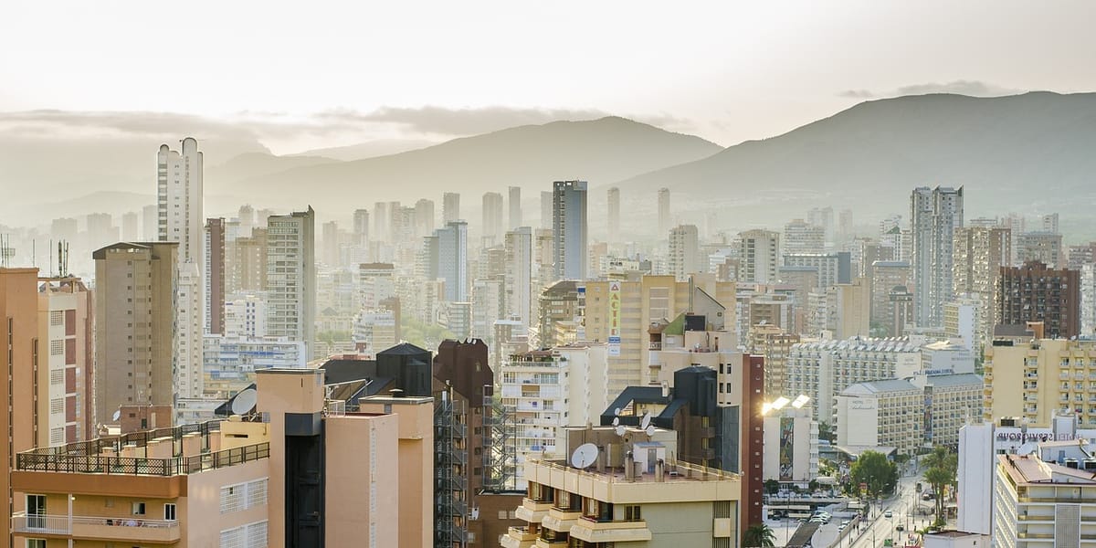 Benidorm Beach looking, for a sandy beach